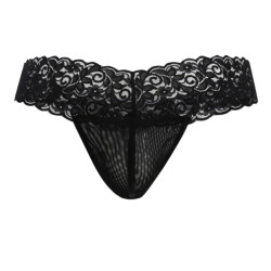 CandyMan String Dentelle Macog Noir